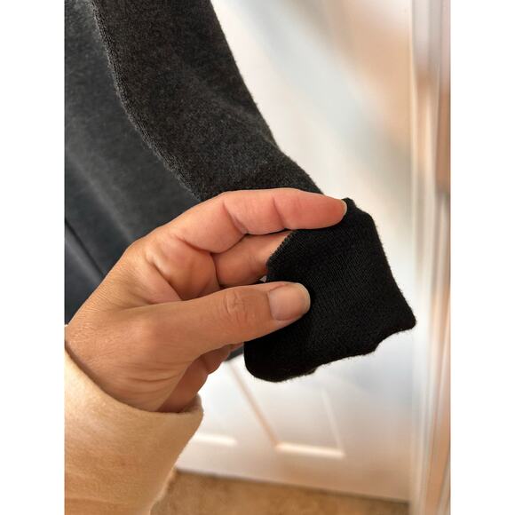 Artisan NY Women's Cuff Cowl Neck Sweater Dress Pullover Gray and Black SZ Small - Picture 6 of 10